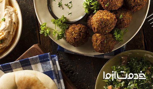 مواد لازم برای پخت فلافل