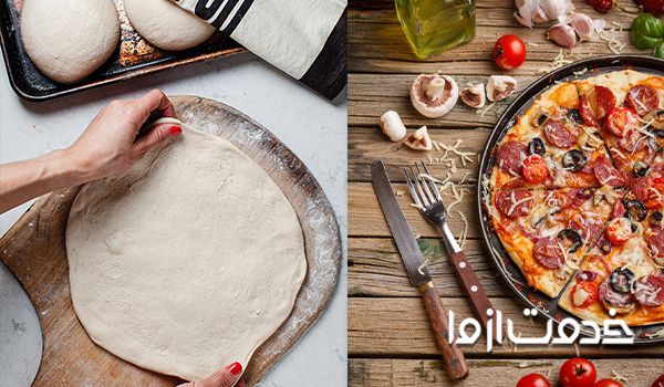 طرز تهیه خمیر پیتزا حرفه ای در خانه