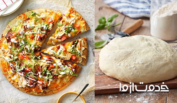 مواد لازم برای تهیه خمیر پیتزای خانگی