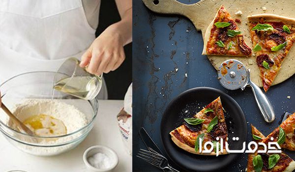 مواد لازم برای تهیه خمیر پیتزا ایتالیایی