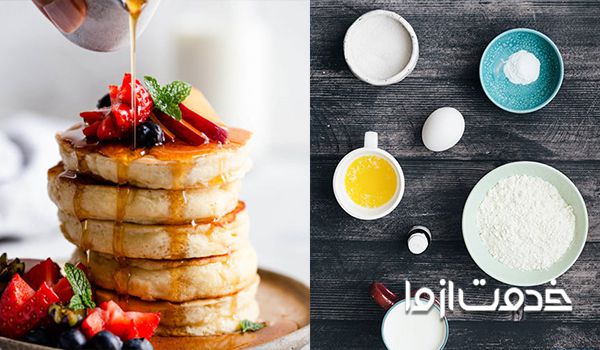 مواد لازم برای تهیه پنکیک خانگی