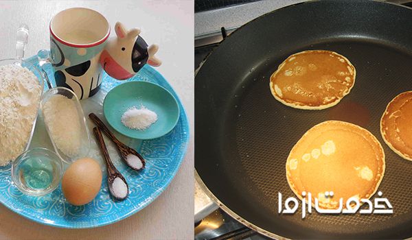 طرز تهیه پنکیک تابه ای