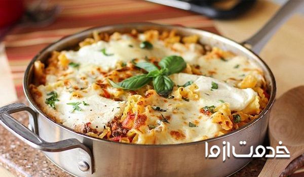 طرز تهیه لازانیا ساده بدون فر