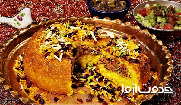 طرز تهیه ته چین مرغ و بادمجان