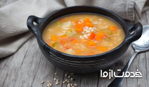 طرز تهیه سوپ جو قرمز