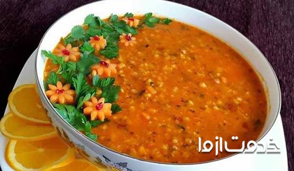 دستور پخت سوپ جو قرمز