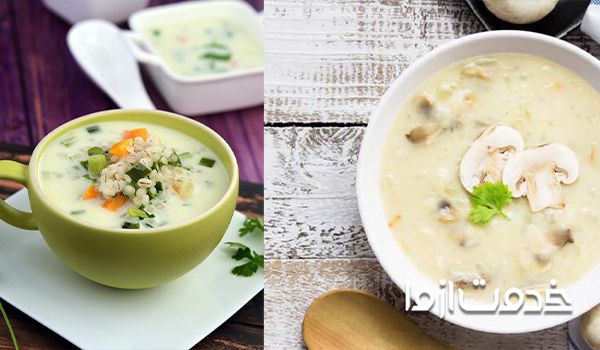 مواد لازم برای تهیه سوپ جوپرک باشیر