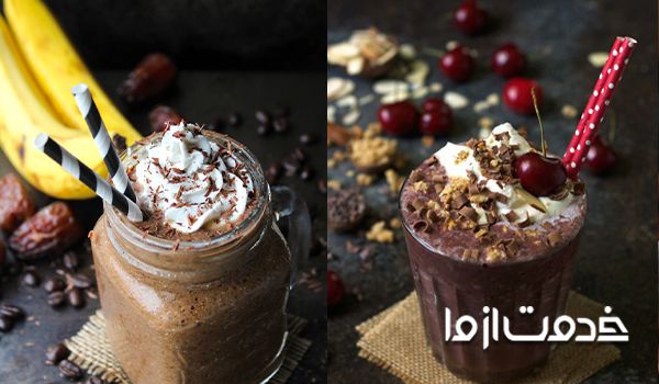 طرز تهیه اسموتی شکلاتی