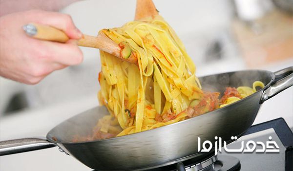 طرز تهیه پاستا مرغ و قارچ