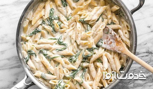 طرز تهیه پاستا چیکن آلفردو 