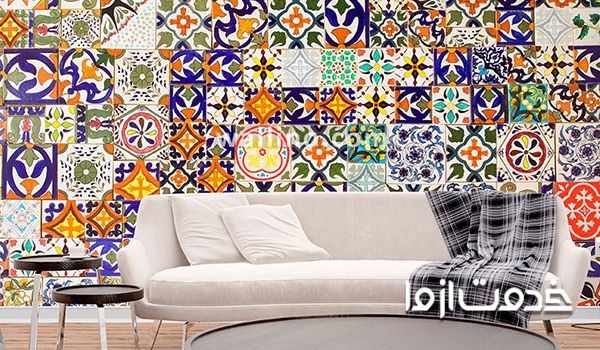 تلفیق کاشی کاری سنتی و فانتزی