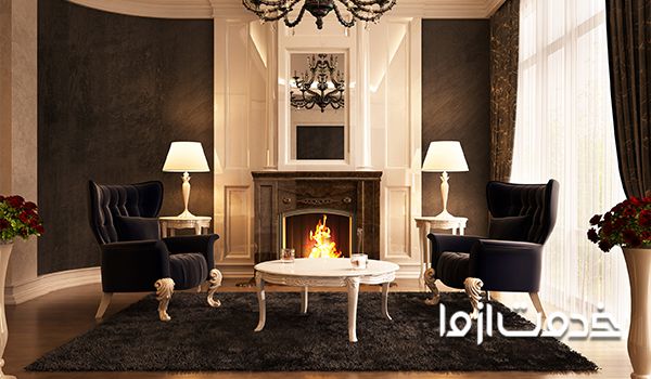 نحوه نصب انواع شومینه کلاسیک