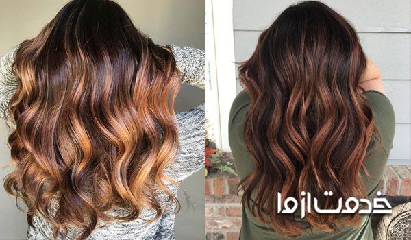 رنگ های گرم برای مو