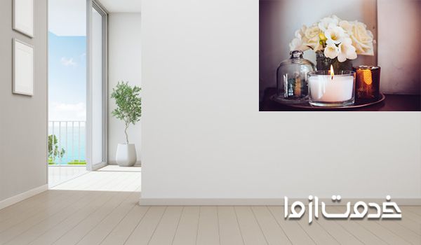 روشن کردن شمع برای از بین بردن بوی رنگ