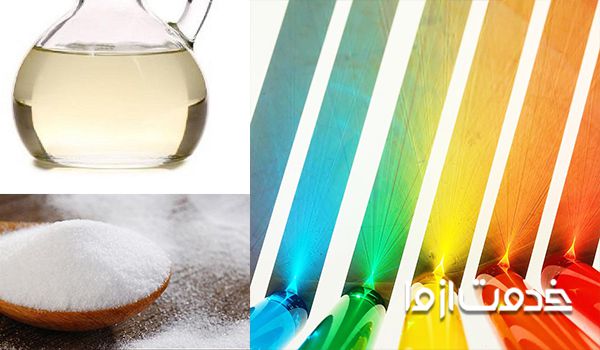 استفاده از جوش شیرین و سرکه برای رفع بوی رنگ