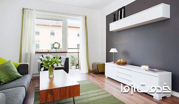 نمونه کاربرد رنگ زغالی در رنگ آمیزی ساختمان