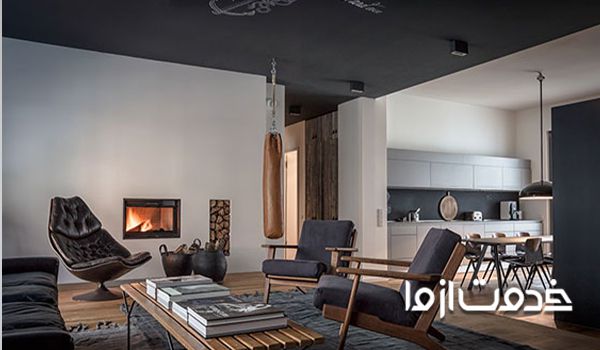 رنگ خاکستری زغالی برای رنگ آمیزی سقف