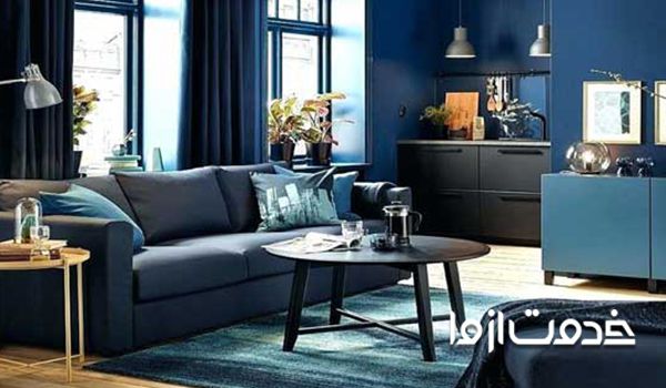 رنگ‌های مکمل برای رنگ خاکستری زغالی در نقاشی ساختمان