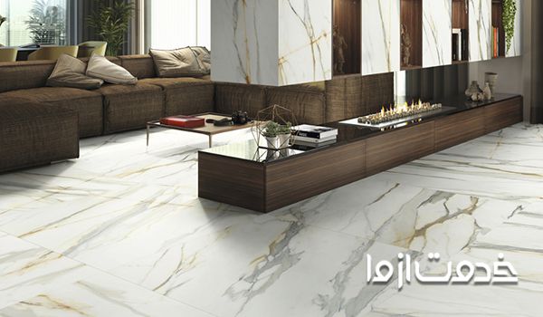 طرح کاشی و سرامیک پذیرایی