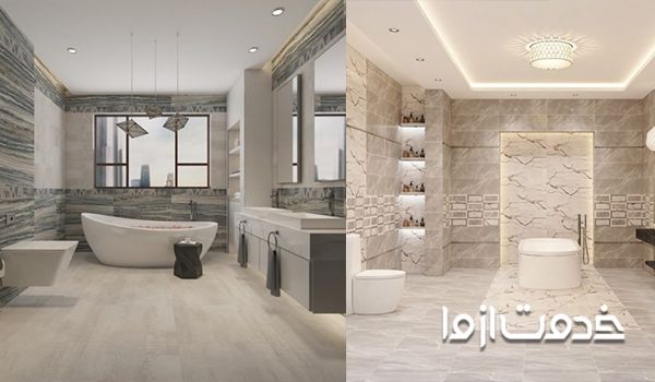 طرح کاشی و سرامیک پذیرایی