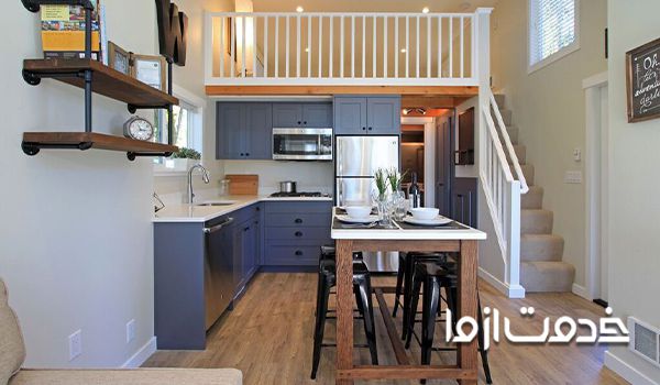 دکوراسیون خانه کوچک در قسمت آشپزخانه