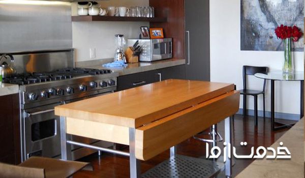 یک نمونه دکوراسیون خانه کوچک برای آشپزخانه