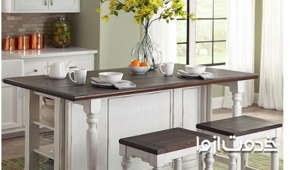 میز و صندلی نهارخوری برای دکوراسیون منزل کوچک در بخش آشپزخانه