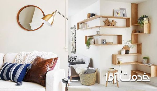 تزیین و رنگ دیوار و سقف در دکوراسیون منزل کوچک