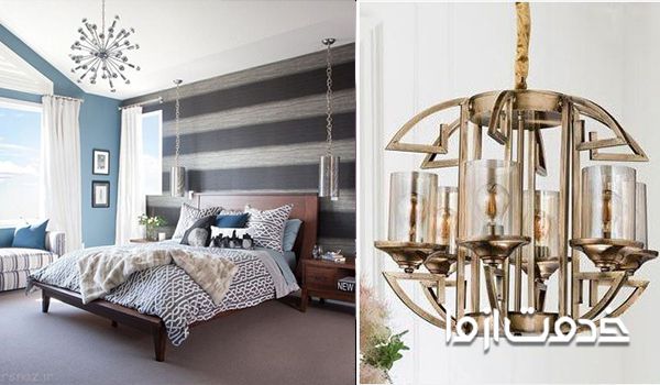 سبک جدید لوستر اتاق خواب عروس
