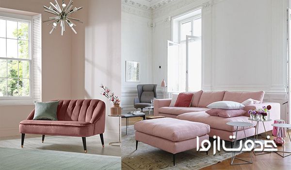 نگ صورتی کم رنگ برای دکوراسیون