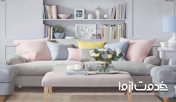 رنگ صورتی و آبی در دکوراسیون 