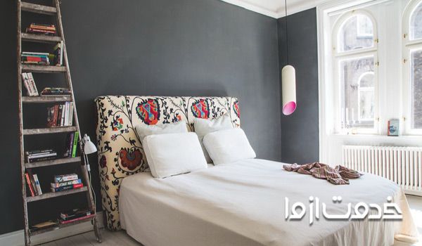 تزیین دیوار اتاق خواب با وسایل دور ریختنی