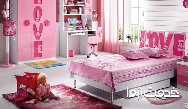  دکوراسیون اتاق خواب دخترانه و بچگانه