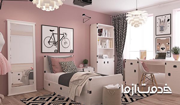 انواع پرده‌ها برای دکوراسیون اتاق خواب دخترانه