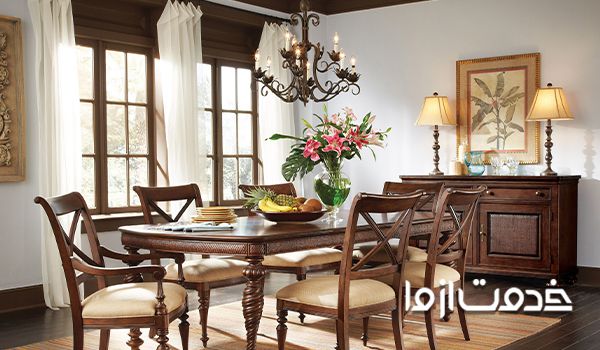 طرح اسباب و اثاثیه در دکوراسیون منزل به سبک انگلیسی-مبلمان سبک انگلیسی