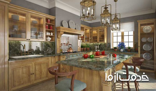 دکوراسیون آشپزخانه به سبک انگلیسی