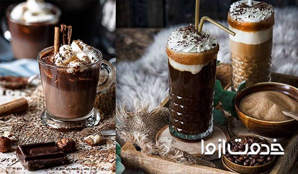 میلک شیک شکلاتی یک نوشیدنی خنک تابستانی