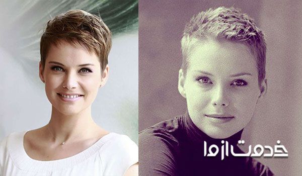 مدل موی پسرانه برای دختر صورت گرد اسپرت و خیلی کوتاه