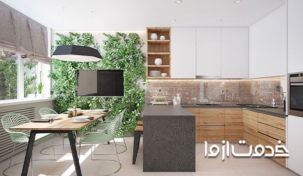 طرح جدید اپن آشپزخانه ایرانی