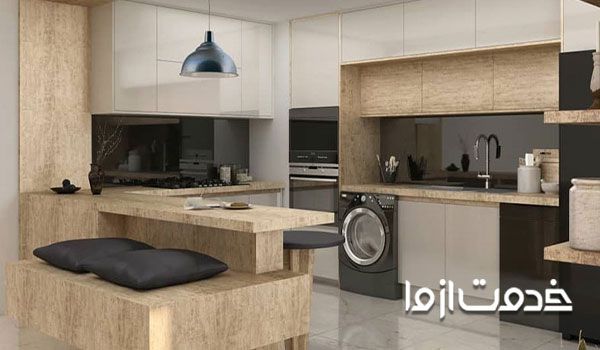 اپن آشپزخانه ام دی اف