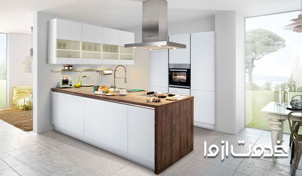 اپن آشپزخانه ساده 
