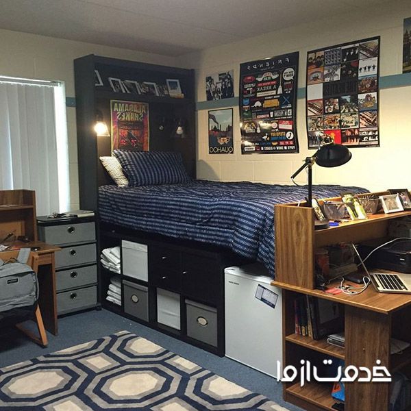 چیدمان اتاق خواب ۱۲ متری ساده