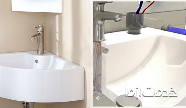 ترمیم روشویی شکسته با چسب چینی