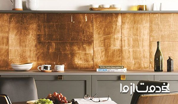 پتینه کاری دیوار آشپزخانه