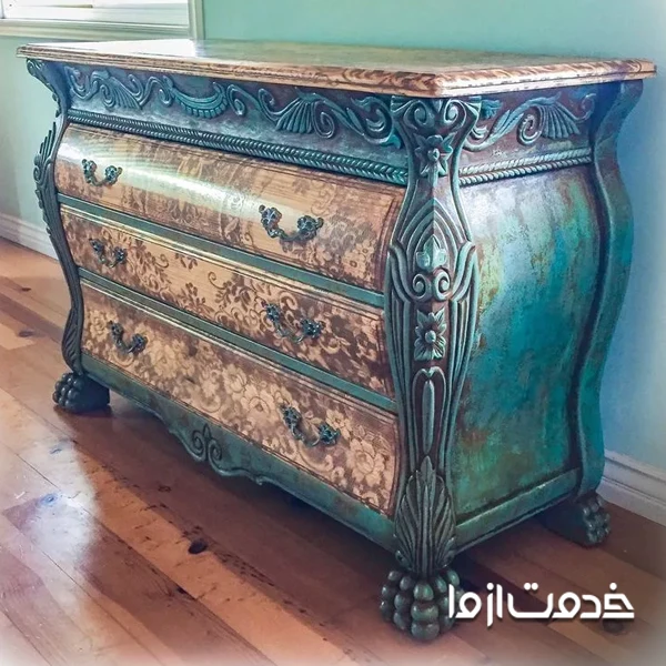 پتینه کاری روی مبلمان