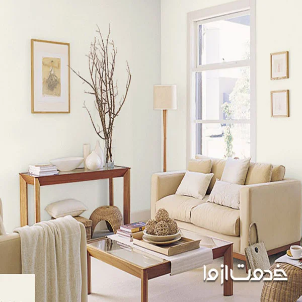 رنگ استخوانی برای پذیرایی