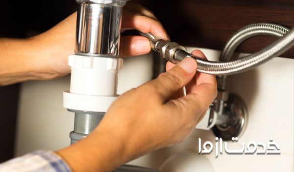 نحوه نصب سیفون سینک آشپزخانه