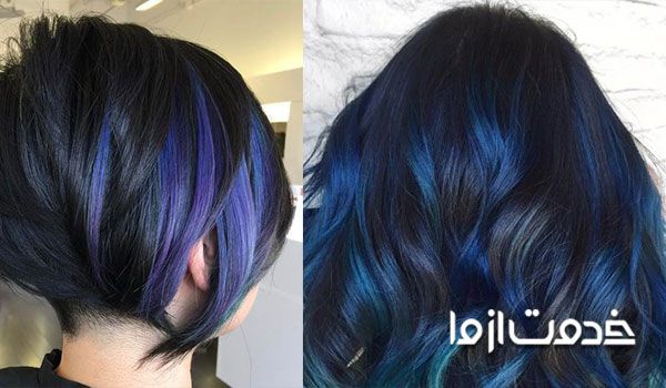 هایلایت روشن روی موی تیره