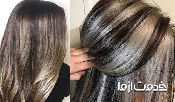 هایلایت بلوند پلاتینیوم برای موی قهوه‌ای