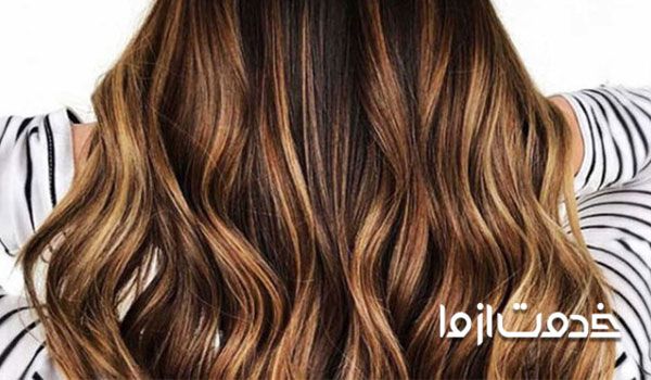 هایلایت برنز برای موهای قهوه‌ای